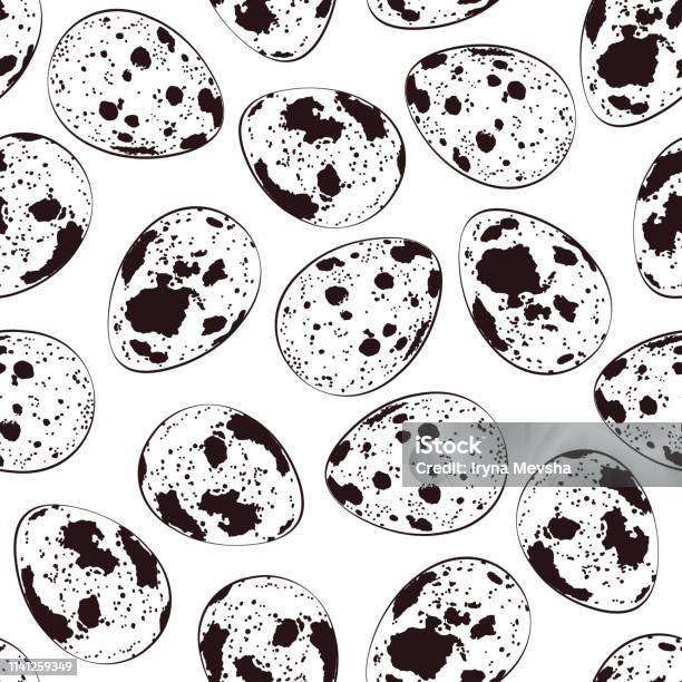 Quail Eggs On The White Background Stock Illustration - Download Image Now - Art, Art Product, Backgrounds