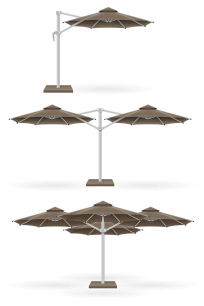 istock large sun umbrella for bars and cafes on the terrace or the beach vector illustration 1141259455