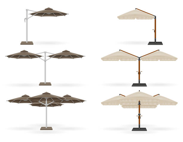 istock large sun umbrella for bars and cafes on the terrace or the beach vector illustration 1141259474