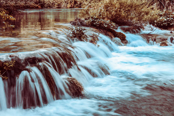 Plitvice Lakes View Of Water Foaming