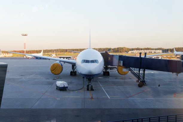 istock Passenger aircraft is preparing for flight. 1141261930