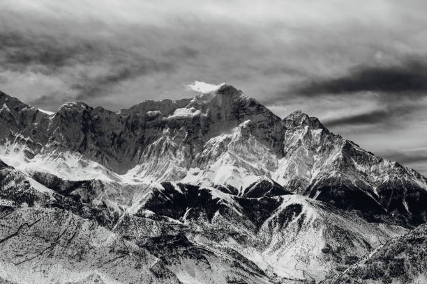 istock Black and white mountains Himalayas 1141262319