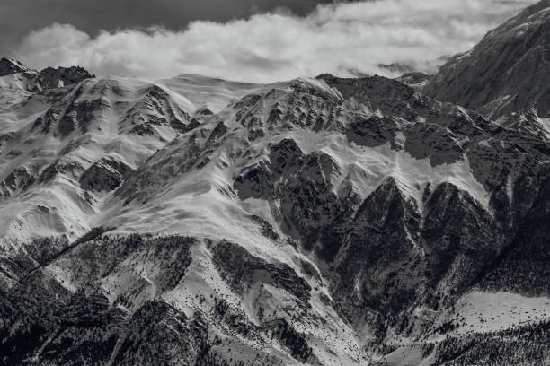 istock Black and white mountains Himalayas 1141262510