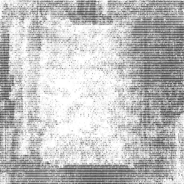 istock Halftone monochrome grunge horizontal lines texture. 1141264337