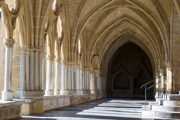 Different details of the Bayonne Cathedral in France Cathedral of Sainte-Marie de Bayonne - Gothic style bayonne stock pictures, royalty-free photos & images