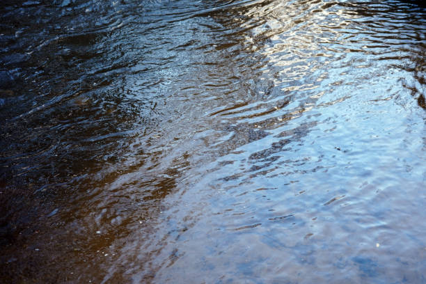 Close up of waters surface in a river