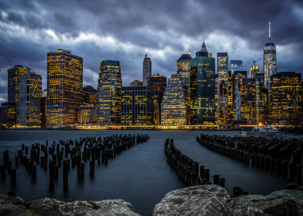 istock The New York Skyline on a Cloudy Day 1141267952