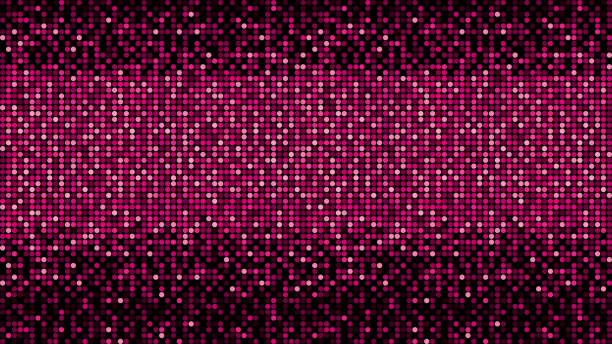 błyszczące abstrakcyjne różowe tło mozaiki - pink backgrounds lighting equipment disco stock illustrations