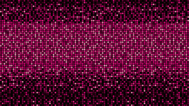 Shining abstract pink mosaic background vector art illustration