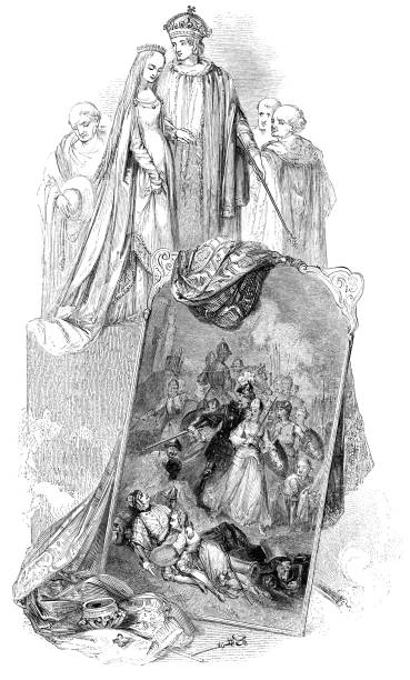 istock Henry VI with Scenes from the Play Part 1 - Works of William Shakespeare 1141269173