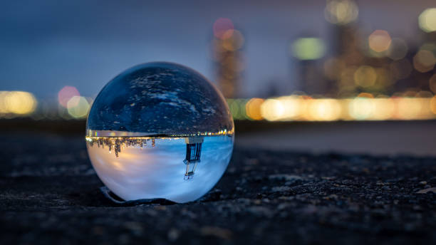 istock Lensball with the Chicago Skyline 1141269354