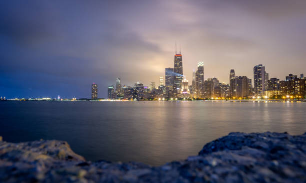 istock The Chicago Skyline at Night 1141269390