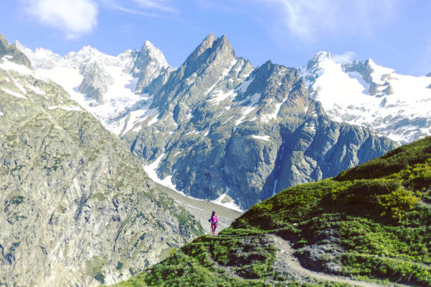 istock Alpine trekking in Austria extreme vacation view 1141270699