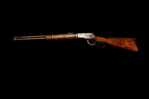 An antique lever-action,Winchester 92 \
