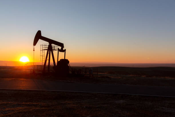 istock View of Pumpjack at Sunset 1141280578