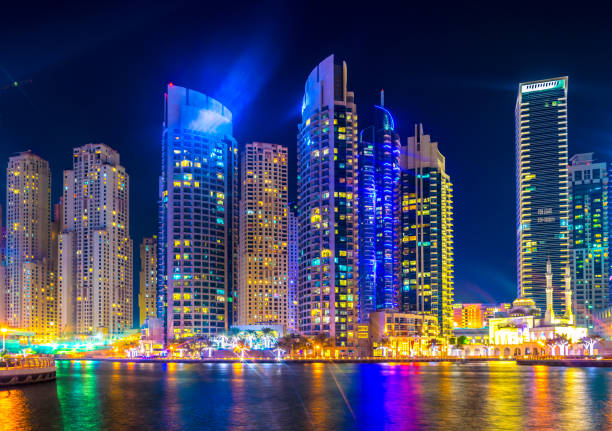 istock Dubai marina at night, UAE 1141282069