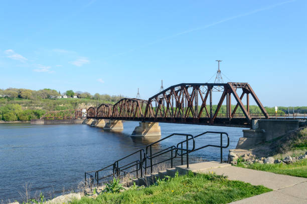 istock The old train bridge over Mississippi 1141290872