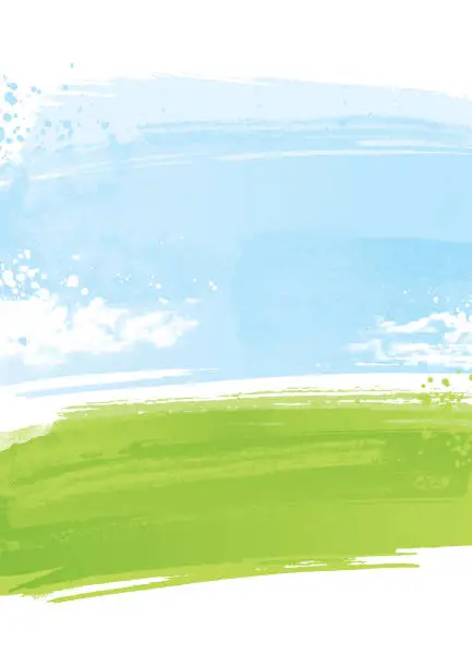 Vector illustration of Grunge landscape background