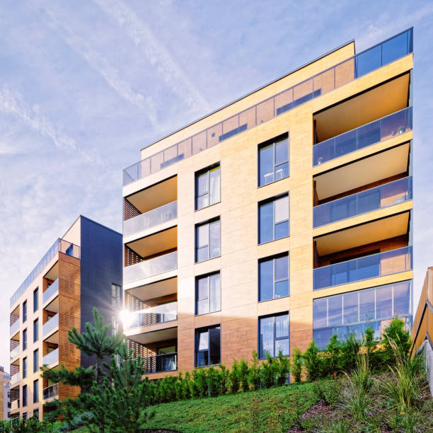 istock Modern european residential building quarter 1141293887
