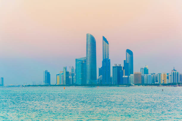 istock Skyline of Abu Dhabi during sunset 1141294226