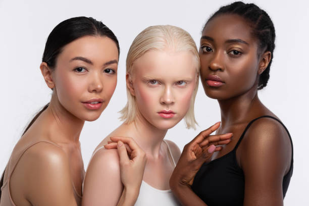 istock Multinational women posing for photo about diversity and equality 1141294349
