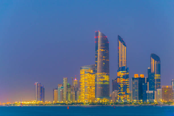 istock Skyline of Abu Dhabi during sunset 1141294707