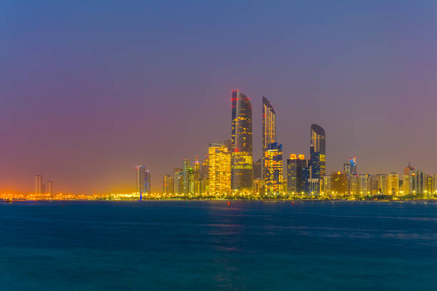 istock Skyline of Abu Dhabi during sunset 1141295838