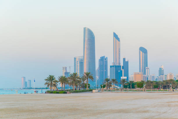 istock Skyline of Abu Dhabi during sunset 1141295892