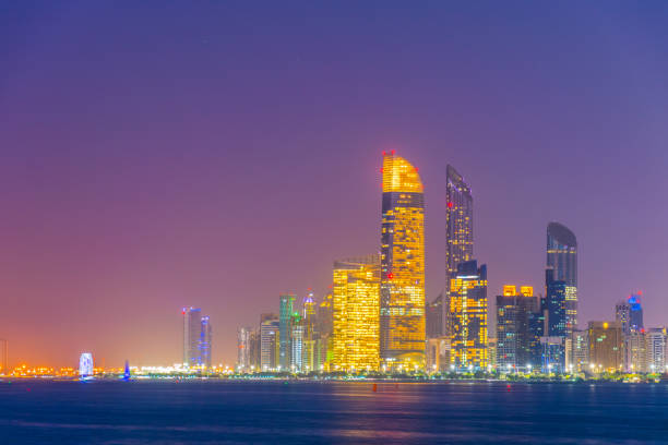 istock Skyline of Abu Dhabi during sunset 1141295961