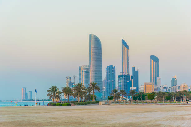 istock Skyline of Abu Dhabi during sunset 1141296022