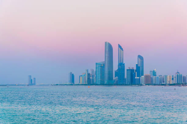 istock Skyline of Abu Dhabi during sunset 1141296068