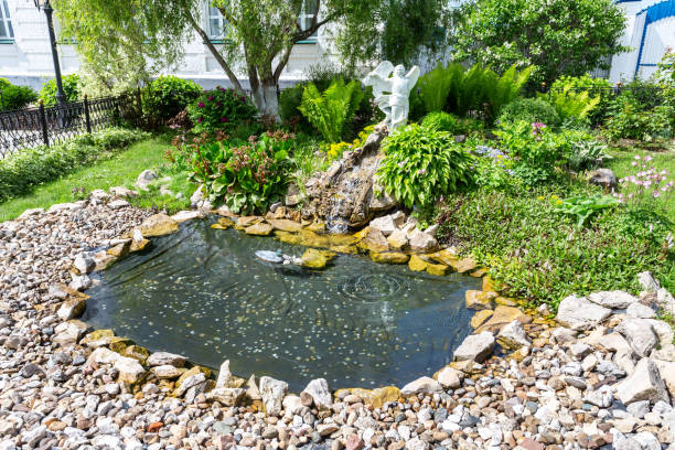 istock Small decorative pond in Raifa Bogoroditsky monastery 1141297789