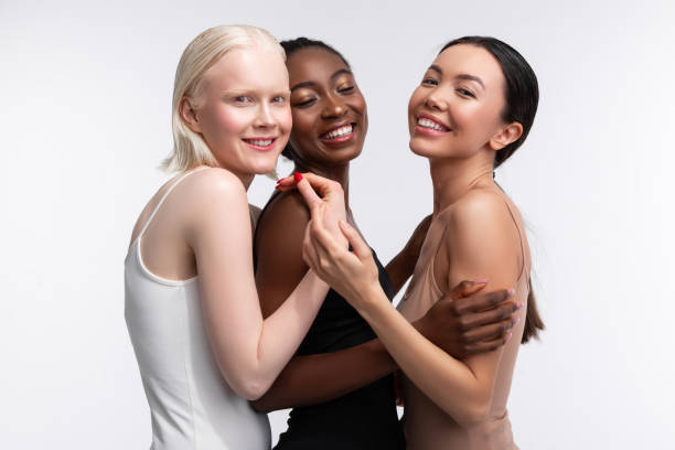 istock Cheerful and beaming females with different complexion 1141299391