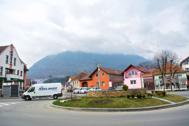 Zarnesti 23 March 2019-Zarnesti, Romania. The town of Zarnesti in Brasov county, Romania zarnesti stock pictures, royalty-free photos & images