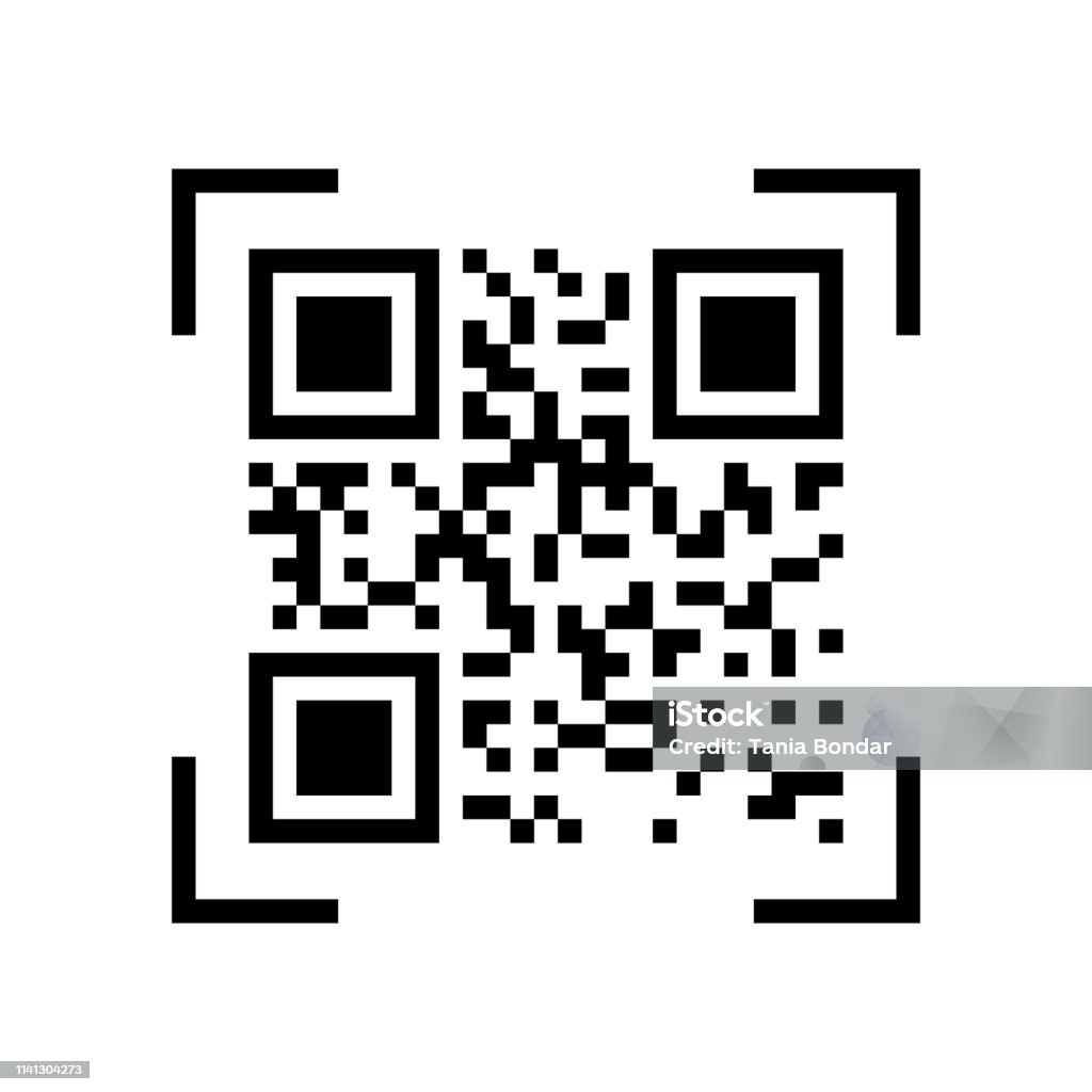 Qr Code Sign Stock Illustration - Download Image Now - Abstract, Bar ...
