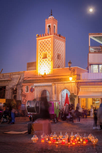 Jemaa el-Fnaa in Marrakesh Jemaa el-Fnaa in Marrakesh. 
Marrakesh, Marrakesh-Safi, Morocco. djemma el fna square stock pictures, royalty-free photos & images