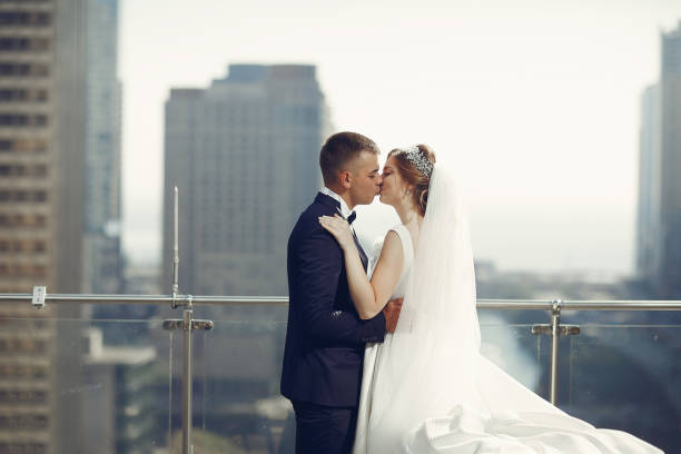 istock Beautiful wedding couple 1141306620