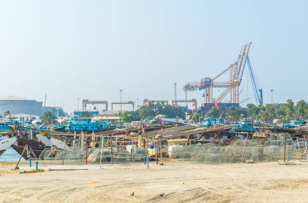 istock View of a dhow port in Sharjah, UAE 1141306914