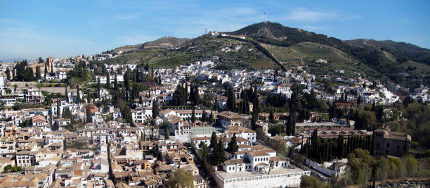 istock Hilltop view of Granada Spain 1141307773