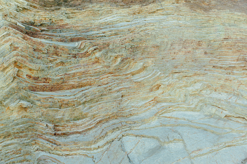 Layers of sedimentary rocks