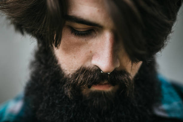 istock Portrait of Handsome Bearded Man 1141309143