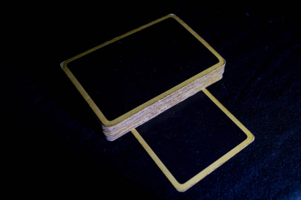 istock Deck of cards on black. 1141310838