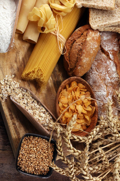 istock whole grain products with complex carbohydrates on table 1141311826