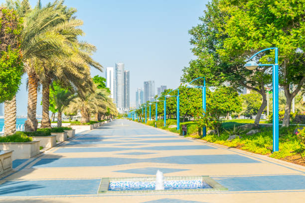 istock View of the corniche - promenade in Abu Dhabi, UAE 1141313989