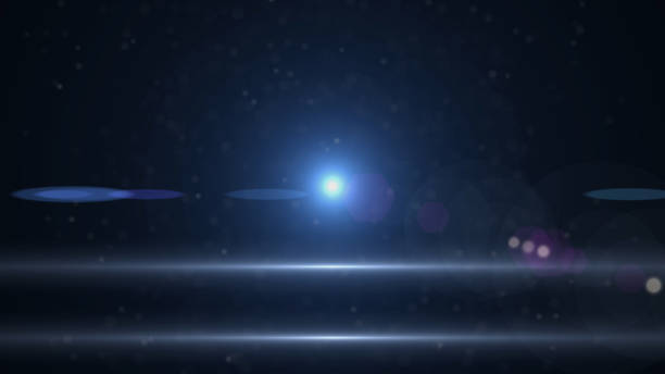 istock Real Lens Flare Shot in Studio over Black Background. Easy to add as Overlay or Screen Filter over Photos 1141316069