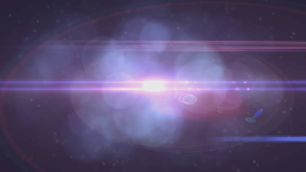 istock Real Lens Flare Shot in Studio over Black Background. Easy to add as Overlay or Screen Filter over Photos 1141316625