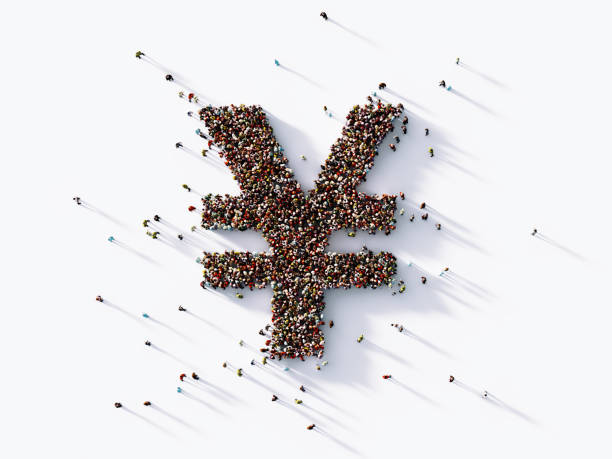 istock Human Crowd Forming A Yen Sign 1141316831
