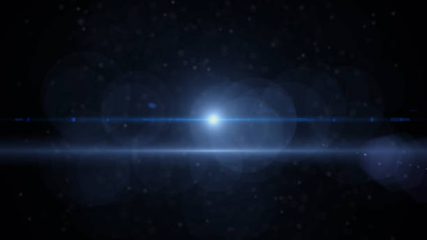 istock Real Lens Flare Shot in Studio over Black Background. Easy to add as Overlay or Screen Filter over Photos 1141316932