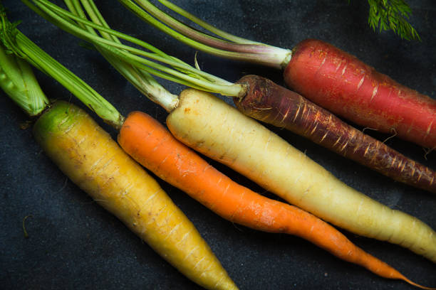 Organic Carrots stock photo