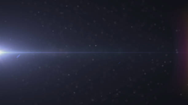istock Real Lens Flare Shot in Studio over Black Background. Easy to add as Overlay or Screen Filter over Photos 1141324728